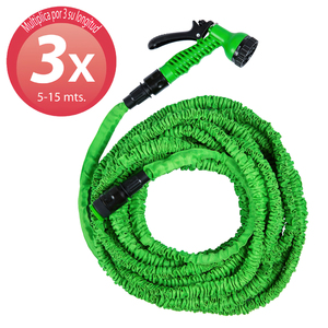 Tubo Irrigazione Estensibile da 5 a 15 Metri con Pistola a Spruzzo a 7 Posizioni - Product Image 1