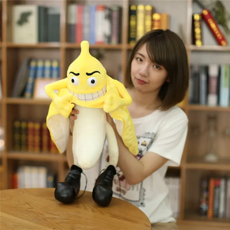 Mainan Boneka Buah, Boneka Kreatif Pria Pisang Kuning Jahat Sebagai Hadiah untuk Anak Laki-laki