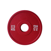 Plaques de musculation fractionnelles en acier recouvert de caoutchouc NP300304, petites plaques bumper, prix compétitif, nouvelle collection