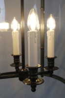 Lustre suspendu en verre de style rétro américain, en laiton rustique vintage, entièrement en cuivre, pour îlot de cuisine ou chambre, style mi-siècle