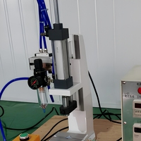 Petite presse pneumatique de bureau avec contrôleur, presse à poinçonner pneumatique à double bouton pour le pressage et l'estampage des roulements