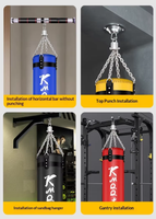Sac de frappe professionnel Rongan en polyuréthane solide de 5 kg pour arts martiaux et Sanshou