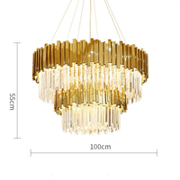 Vente chaude Usine Remise Directe Oem Odm Style Industriel Chandler Plafonnier Lustre Avec Télécommande