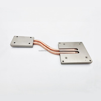 Dissipateur thermique personnalisé OEM en acier inoxydable, aluminium, cuivre, usiné CNC, avec caloducs, brochage, électroérosion à fil, soudage, refroidissement par eau pour CPU/GPU
