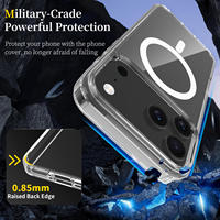 Coque de téléphone hybride magnétique UV transparente anti-jaunissement de haute qualité pour iPhone 17 Air Pro Max