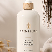 Après-shampoing 500ml pour cheveux secs et rêches, usage quotidien, sensation lisse, marque privée, formule personnalisée, vente en gros, OEM, ODM