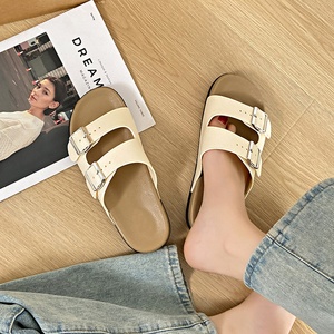 Nuove <span class=keywords><strong>Ciabatte</strong></span> da Spiaggia Estive da <span class=keywords><strong>Donna</strong></span> con Fibbia, Suola Piatta, Antiscivolo, Colore Unico - Product Image 1