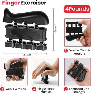 RS 5 Paquetes de ejercitador de extensión de mano, pelota <span class=keywords><strong>para</strong></span> aliviar el estrés y anillo de entrenamiento de antebrazo, <span class=keywords><strong>Kit</strong></span> fortalecedor de agarre de mano <span class=keywords><strong>para</strong></span> construcción muscular - Product Image 2