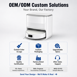 Robot Aspirador OEM ODM 8000Pa con Autolimpieza, Estación de Vacío Automática, Secado por Aire Caliente, Navegación LDS SLAM, Mopa Inteligente, Marca Privada - Product Image 5
