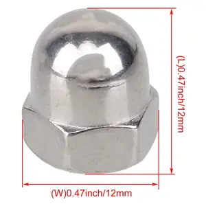 Wholesale Customized 304 316 Stainless Steel Hexagon Cap Nut M3 M4 M5 M8 DIN1587 Hex Dome Acorn Cap Nut