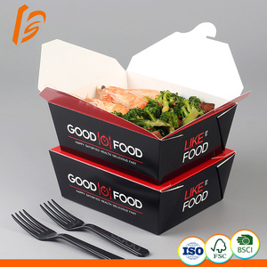Empaquetado de alimentos para llevar personalizado desechable encerado Kraft HotDog pollo patatas fritas cartón Tarjeta de papel Taco hamburguesa para llevar caja - Product Image 5