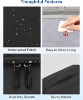 Sac de toilette suspendu de voyage personnalisé, imperméable, grand organisateur de maquillage cosmétique, sac de rangement, trousse de toilette, sacs d'hygiène pour la salle de bain