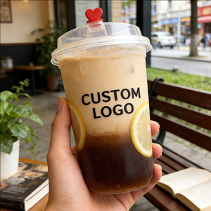 Gobelets en plastique jetables à paroi simple pour thé au lait, 9 oz et 14 oz, avec couvercles de 90 mm de diamètre, pour les cafés - Product Image 5