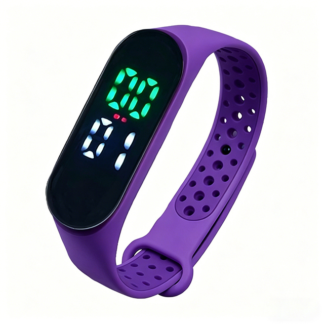 ZD Custom NFC RFID 13.56MHz Silicone Bracelet-LED Waterproof Countdown Reminder VIP Access Control for Concert Exhibition