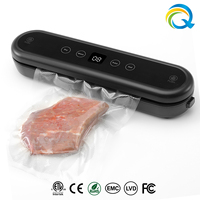 Machine de mise sous vide automatique QH-69 80W, scelleuse alimentaire électrique portable avec coupe-sac intégré et port de vide externe