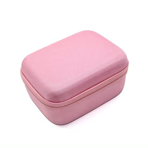 Étui portable et élégant en EVA pour produits numériques, nylon rose avec sac en filet - Product Image 1