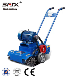 Meuleuse à béton électrique SFJX avec moteur haute puissance, machine industrielle jaune - Product Image 2