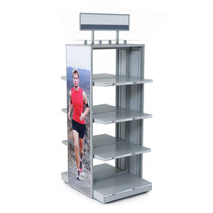 Exhibidor de Piso Metálico Personalizado con 4 Ruedas, Exhibidor de Aceite de Motor para Aceite de Máquina, Directo de Fábrica - Product Image 3