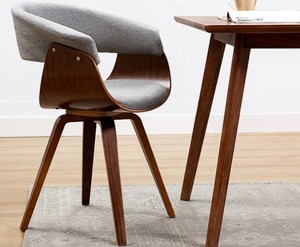 Silla de Comedor Moderna de Estilo Americano, Silla Auxiliar de Madera Contrachapada, Silla de Trabajo - Product Image 2