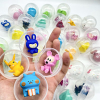 Capsules en plastique PP de 45 mm en gros pour distributeurs automatiques, jouets à attraper, boîtes surprises, assortiment mixte sphérique 0-24