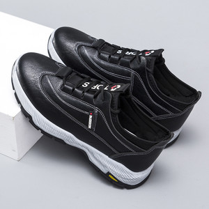 Pu Leather Upper <strong>Waterproof</strong> Anti slip Men's Walking Hiking Trekking Trail Travel Shoes Sneakers <strong>Trainers</strong> for Man - Product Image 2