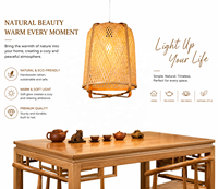 Luminaire suspendu hawaïen exquis et vibrant en bambou tressé à la main avec abat-jour en diamant pour l'éclat de l'îlot de cuisine