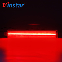 Vinstar Lentille rouge LED pare-chocs arrière LED réflecteur lumière répéteur latéral pour Cadillac pour CTS 2008-2013 pour CTS-V 2009-2014