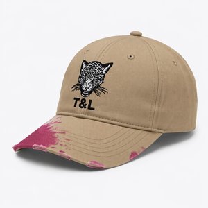 Premium Luxury 6-Panel Cotton Twill Baseball Cap Custom <b>Flat</b> Embroidery Logo Adjustable Summer Outdoor Sport <b>Hat</b> Fashionable - Product Image 1