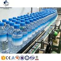 Ligne de production d'eau automatique Sokos 24000BPH, machine de remplissage d'eau minérale pour projet de ligne de remplissage d'eau en petites bouteilles