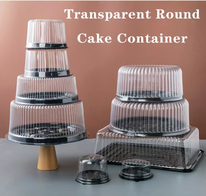 Cấp thực phẩm vòng hình dạng nhựa trong suốt vỉ Bánh container Dome nắp gói - Product Image 6