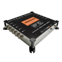 Multiconmutador Satelital MSQ912 9x12, 950-2150MHz, 1 Entrada Terrestre, 8 Entradas Satelitales, 12 Salidas para Suscriptores, Doble Satélite Quattro Quad LNB