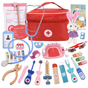 Kit de jeu de rôle pour enfants : <span class=keywords><strong>Docteur</strong></span>, Infirmière, Dentiste – Mallette médicale avec stéthoscope, lunettes, outils dentaires, carte de secours et sac - Product Image 2