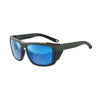 Gafas de Sol Deportivas Polarizadas TR90 Resistentes al Viento para Exteriores, con Protectores Laterales Extraíbles, Gafas de Seguridad