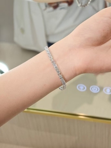 Pulsera de Tenis Personalizada de Oro Amarillo de 14K y 18K con Diamantes Cultivados en Laboratorio, Brazalete de Lujo con Cadena de Diamantes Au750, Regalo de Joyería - Product Image 4