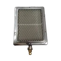 Brûleur infrarouge commercial en acier inoxydable - Chauffage céramique 9500 BTU pour remplacement de gril à kebab/shawarma