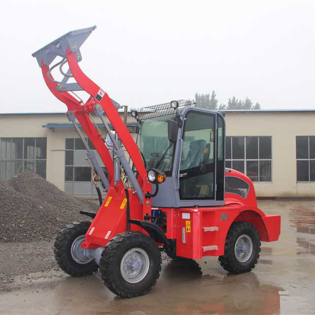 Wheel Loader ZL12F 1.2ton Four Wheel Drive Mini Front End Loader for Europe