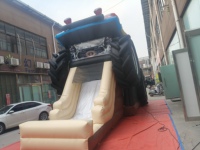 Château gonflable Monster Truck avec toboggan, pour fêtes d'enfants, qualité commerciale, certifié CE EN4960 ASTM F2374 UL, garantie 3 ans