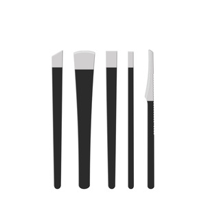 Stainless Steel Yangzhou Pedicure <b>Knife</b> <b>Set</b> 3 In 1 <b>Sharp</b> Round Head Callus Remover For Foot Care - Product Image 2