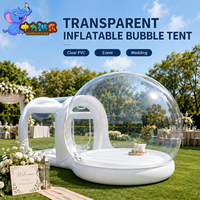 Dôme transparent en PVC imperméable pour événements de mariage, tente à bulles gonflable transparente personnalisée