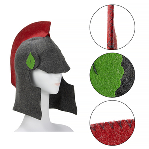 Entra a la sauna más caliente como un legionario romano con este casco de centurión de lana pura que hace retroceder el calor - Product Image 1