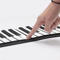 Piano portátil recargable de 61/88 teclas, teclado de silicona ecológico, juguete educativo, instrumento musical resistente al agua