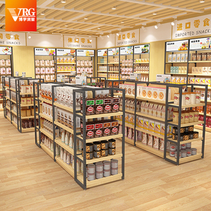 Kệ siêu thị sắt rèn đồ ăn nhẹ mỹ phẩm TỦ TRƯNG BÀY hai mặt cửa hàng tiện lợi sản phẩm mẫu kệ trưng bày - Product Image 4