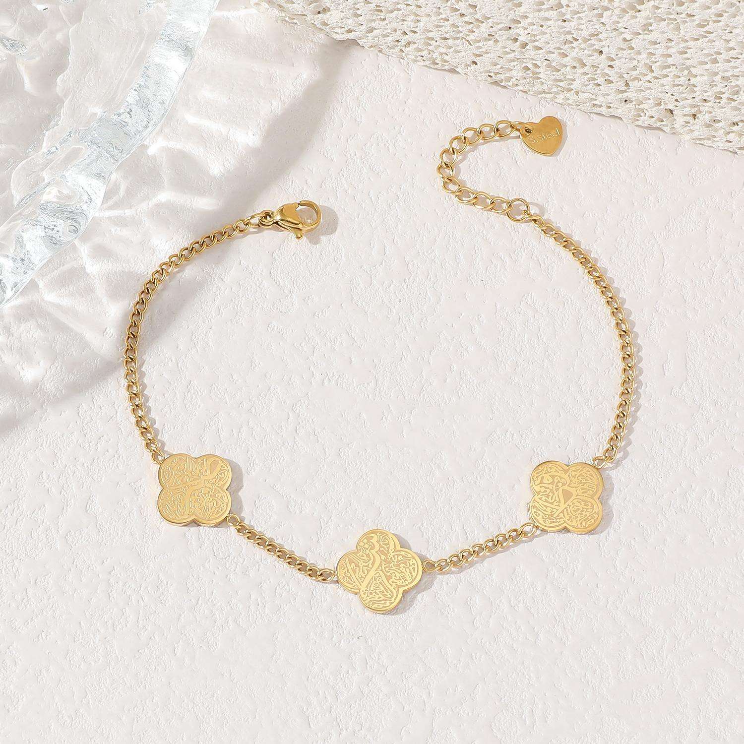 Gold Double Sided Carving