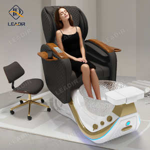 Mobiliario de Lujo para Salón de Uñas Silla de <span class=keywords><strong>Spa</strong></span> para Pies de Salón de Uñas Sillas de Pedicura Eléctricas Modernas de Color Personalizado con Tazón - Product Image 2