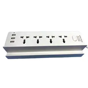 Power Strip With Usb Outlets Universal Track Hidden Wireless Usb-C Floor Cable Male Phone Meter Charger Machine Wifi Fuse Socket