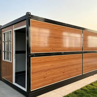 Boîte de rangement pliable en forme de Z, petite maison conteneur mobile, fabricant de logements modulaires.