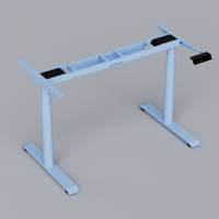 PRORIALS Cadre de bureau debout électrique moderne à hauteur réglable en acier inoxydable, couleur personnalisée, double moteur, écologique, charge maximale 120 kg