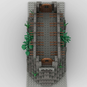 Figura militare army Eat chicken citght outpost rifle man-boy small soldier tops the fort building block Toys - Product Image 3