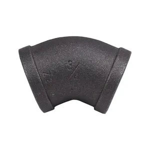 Raccord de tuyauterie <span class=keywords><strong>Leyon</strong></span> FM pour système de lutte contre l'incendie, croix en fer malléable rainurée noire - Product Image 6