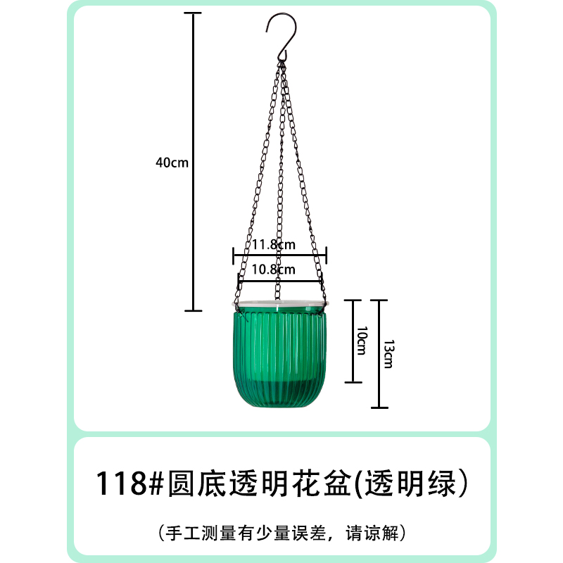 118# Tipo colgante verde